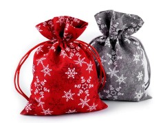 Geschenkbeutel Schneeflocken - 13x18 cm Boxen, Säckchen