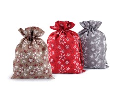 Weihnachtsbeutel Schneeflocken - 20 x 30 cm Geschenke einpacken