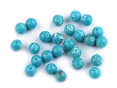   Blauer Ozeanjaspis synthetisches Mineral - 10 St./Packung Mineral, echte Perlen