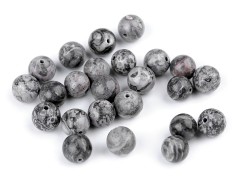 Mineralperlen Marmor  - 10 St./Packung Perlen,Einfädelmaterial