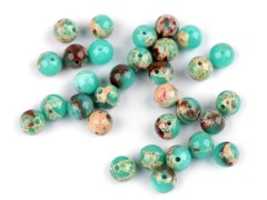   Blauer Ozeanjaspis synthetisches Mineral - 12 St./Packung Perlen,Einfädelmaterial