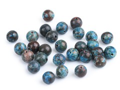  Chrysokoll synthetisches Mineral - 10 St./Packung Mineral, echte Perlen