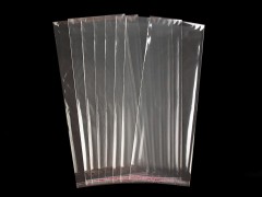 Cellophanbeutel mit Klebestreifen 13 x 33 cm - 100 St. Papier,Zellophan,Folie