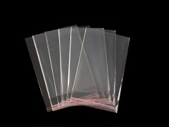 Cellophanbeutel mit Klebestreifen   6x8  cm - 100 St. Papier,Zellophan,Folie