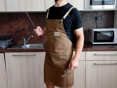 Professionelle Baumwollschürze Küchenausstattung und Dekor
