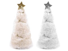     Weihnachtsbaum mit Kunstpelz Dekorationen