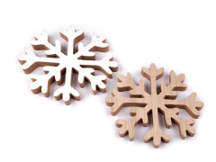            Dekoration Schneeflocke aus Holz  - 20 cm Christbaumschmuck