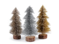            Dekoration Weihnachtsbaum mit Glitzer - 20 cm 