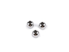                     Perlen aus Edelstahl 4 mm - 20 St. Verzierung zum Aufkleben, Aufnähen