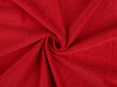 Velvet strukturiert einfarbig - Rot Samt, Fleece, Microplüsch