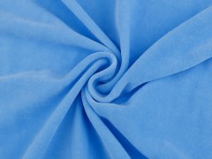 Frottee / Plüsch einfarbig - Blau Samt, Fleece, Microplüsch