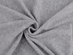 Frottee / Plüsch einfarbig - Grau Samt, Fleece, Microplüsch