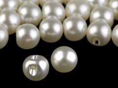 Perlen zum Annähen 20 St./Packung - Creme Knöpfe, Verschlüsse