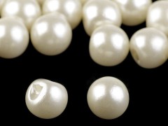 Perlen zum Annähen 10 St./Packung - Creme Perlen,Einfädelmaterial
