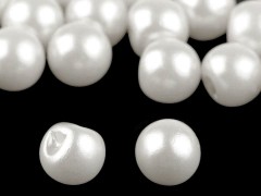 Perlen zum Annähen 10 St./Packung - Weiß Perlen,Einfädelmaterial