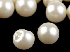 Perlen zum Annähen 10 St./Packung - Creme Knöpfe, Verschlüsse