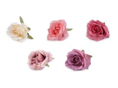 Künstliche Blume Rose - 7 cm Hochzeit Dekoration