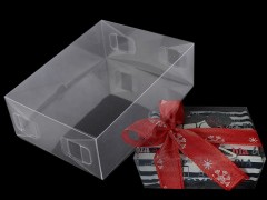Transparente Kunststoffbox mit Deckel - 10 St./Packung 
