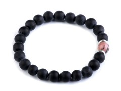 Buddha Armband aus Mineralien Mineral, echte Perlen