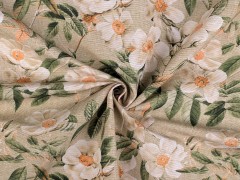 Decorative Fabric Loneta Blumen Dekorstoffe