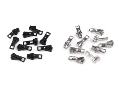 Schieber Zipper für Kunststoff Reißverschlüsse- 5 St./Packung 
