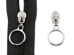 Zipper mit Ring zu Spirale Reißverschlüssen - 20 St./Packung Reiß-,Klettverschlüsse