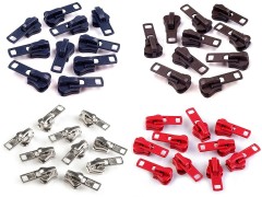 Schieber Zipper zu Kunststoff Reißverschlüssen - 10 St./Packung 