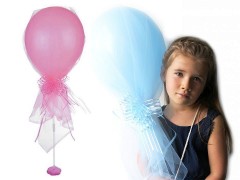 Party Set - aufblasbare Luftballons mit Tüll Partydekoration