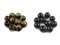 Holzperlen 25 mm - 10 St. Perlen,Einfädelmaterial