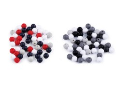    Kunststoffperlen matt - 50 St./Packung Perlen,Einfädelmaterial