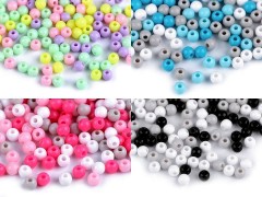    Kunststoffperlen Farbmix - 20 gr./Packung Perlen,Einfädelmaterial
